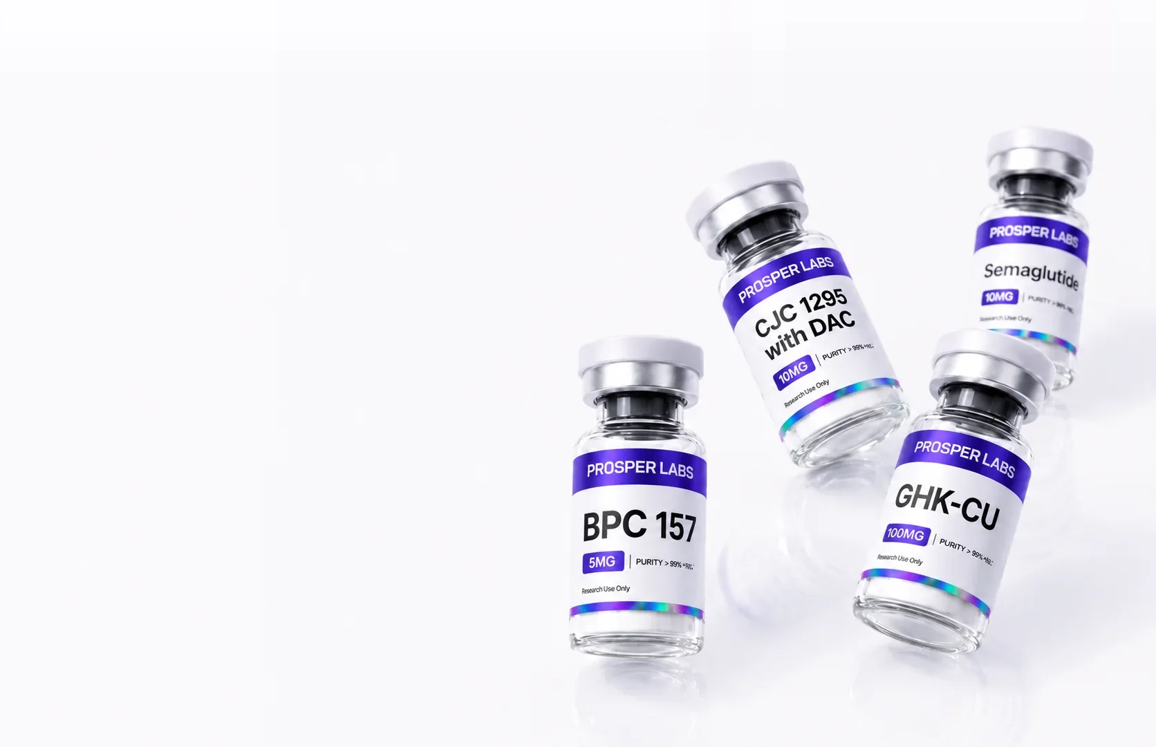 PROSPER LABS research peptide vials